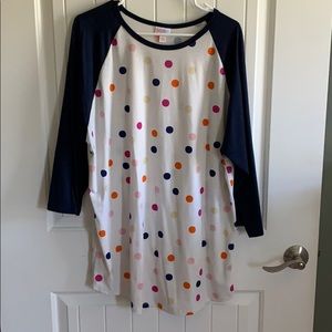 Lularoe Randy 3/4 sleeve T size 3XL EUC